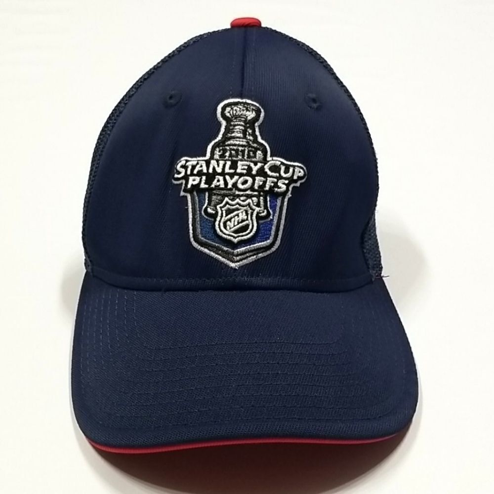 NHL Hat 2010 Stanley Cup Playoffs Reebok Mesh Pepsi Rare Collectable Blue Red